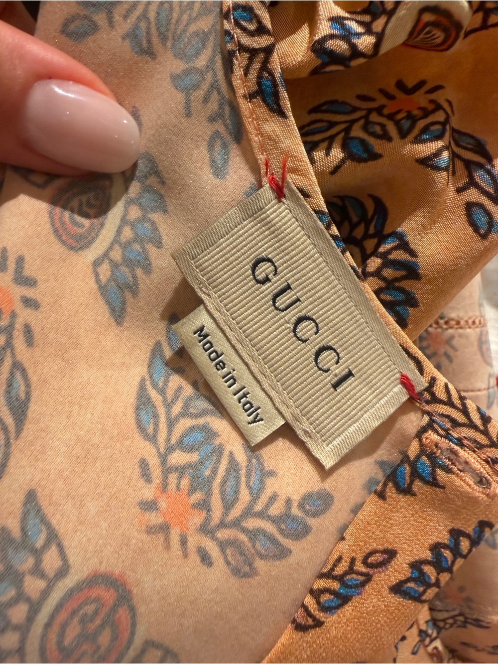 Gucci Yellow Patterned Midi Dress with Cat Border - Picture 4 of 6